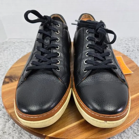 Allen Edmodns Porter Black Leather Lace Up Casual Daily Sneakers Mens 11.5 D