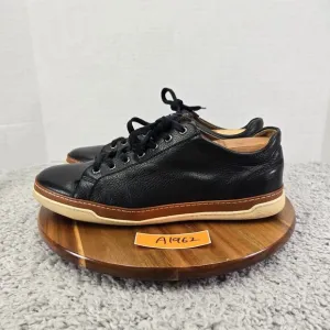 Allen Edmodns Porter Black Leather Lace Up Casual Daily Sneakers Mens 11.5 D