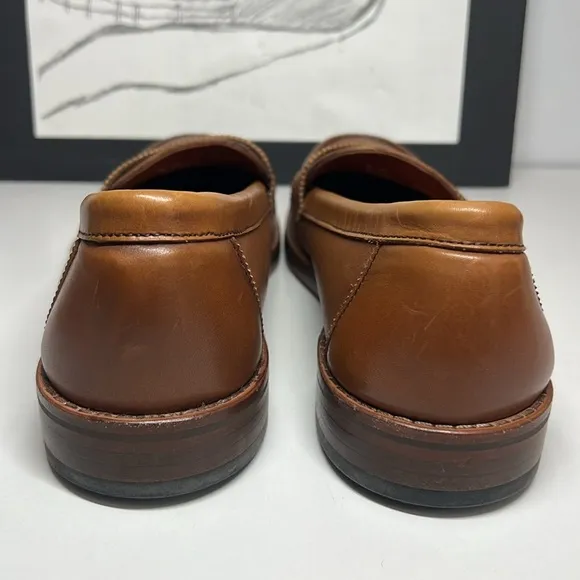 Allen Edmond Dylan Walnut Brown Loafers Men’s Size 8D