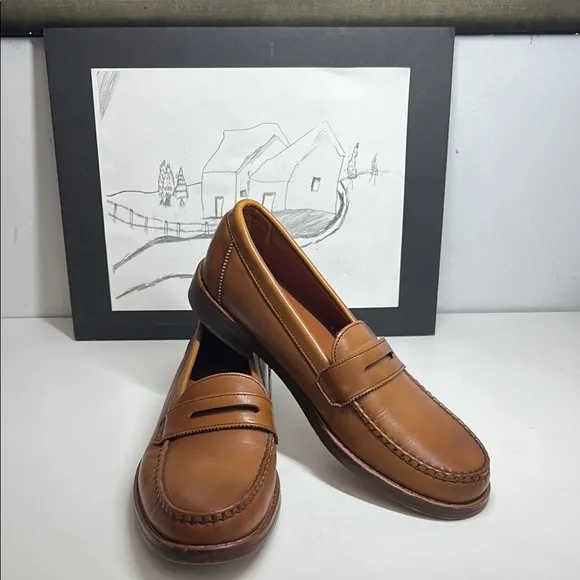 Allen Edmond Dylan Walnut Brown Loafers Men’s Size 8D