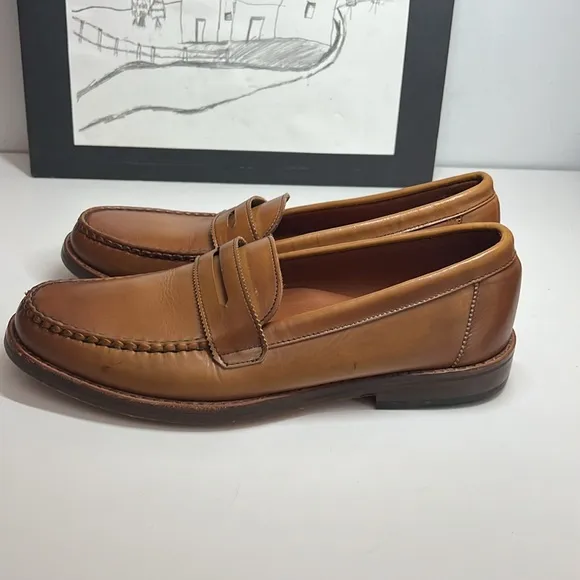 Allen Edmond Dylan Walnut Brown Loafers Men’s Size 8D