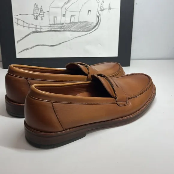 Allen Edmond Dylan Walnut Brown Loafers Men’s Size 8D