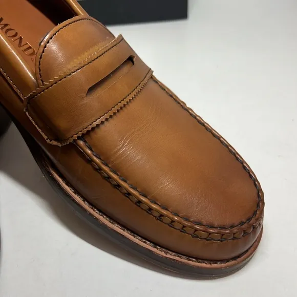 Allen Edmond Dylan Walnut Brown Loafers Men’s Size 8D