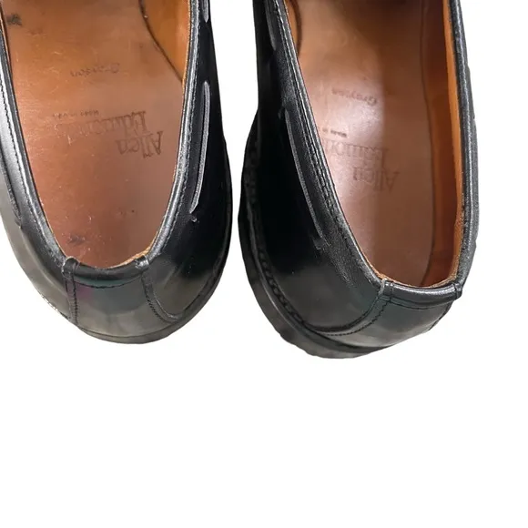 ALLEN EDMONDS 9.5D Grayson Shell Cordovan Tassel Loafer black 8217