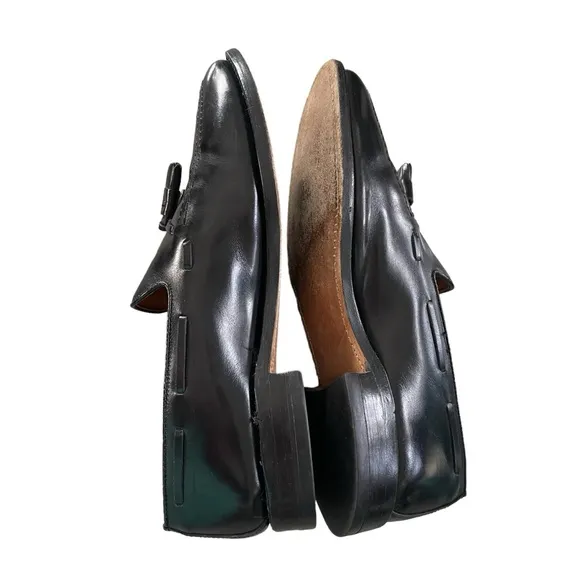 ALLEN EDMONDS 9.5D Grayson Shell Cordovan Tassel Loafer black 8217