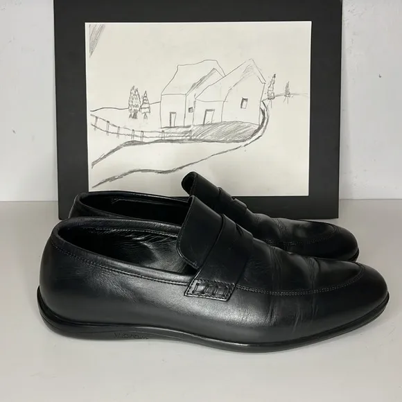 Allen Edmonds Black Lake Como slip on Loafers Men’s Size 8