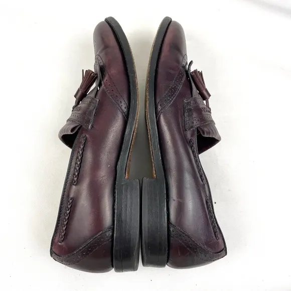 Allen Edmonds Bradenton Burgundy Brown Tassel Loafers 11