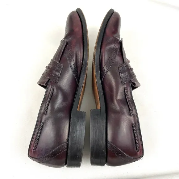 Allen Edmonds Bradenton Burgundy Brown Tassel Loafers 11