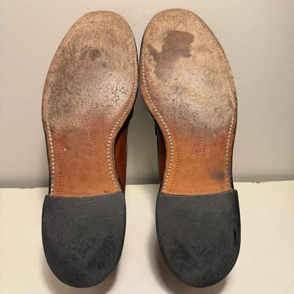 Allen Edmonds Bridgeton Men’s Size 11.5 Walnut Kiltie Tassel Loafers Leather