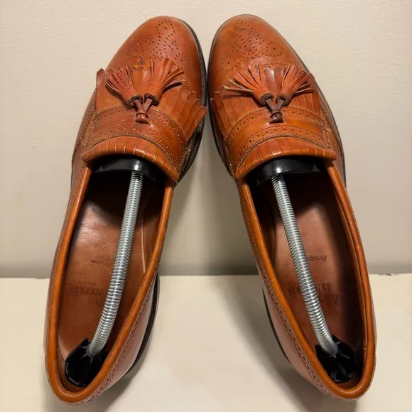 Allen Edmonds Bridgeton Men’s Size 11.5 Walnut Kiltie Tassel Loafers Leather