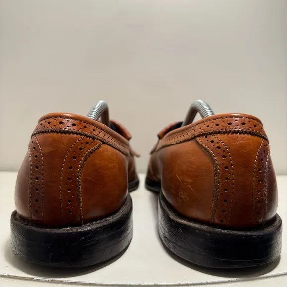 Allen Edmonds Bridgeton Men’s Size 11.5 Walnut Kiltie Tassel Loafers Leather