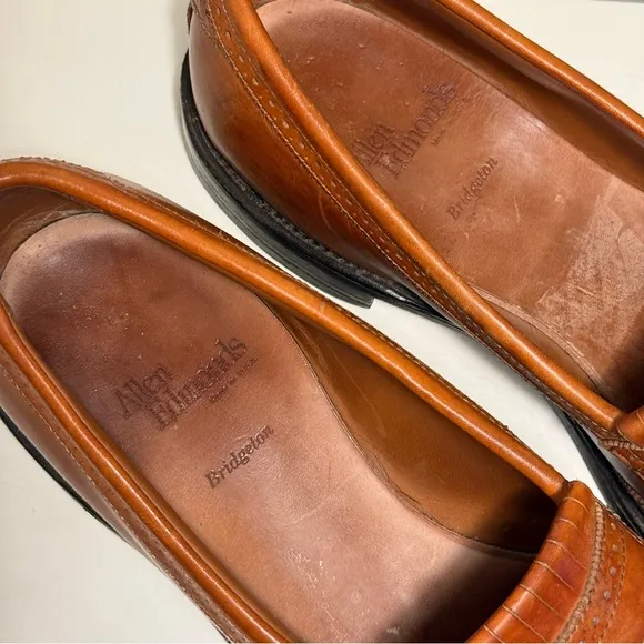 Allen Edmonds Bridgeton Men’s Size 11.5 Walnut Kiltie Tassel Loafers Leather
