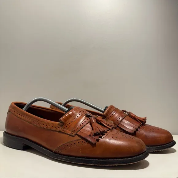 Allen Edmonds Bridgeton Men’s Size 11.5 Walnut Kiltie Tassel Loafers Leather