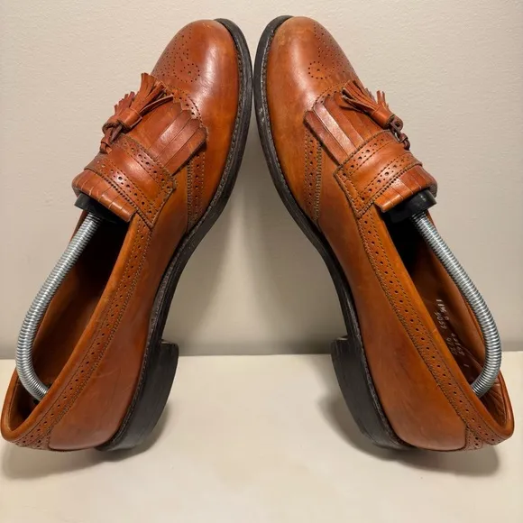 Allen Edmonds Bridgeton Men’s Size 11.5 Walnut Kiltie Tassel Loafers Leather