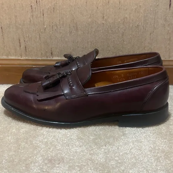 Allen Edmonds Cannondale Burgandy Tassel Loafer Size 10.5