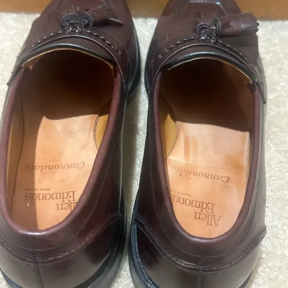 Allen Edmonds Cannondale Burgandy Tassel Loafer Size 10.5