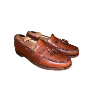 Allen Edmonds Chili Brown Maxfield Tassel Loafers Size 9