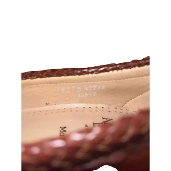 Allen Edmonds Chili Brown Maxfield Tassel Loafers Size 9