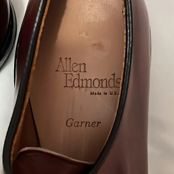 Allen Edmonds Garner Brown Leather Monk Strap Loafers