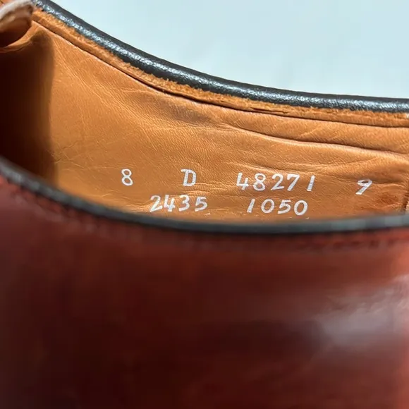 Allen Edmonds Garner Brown Leather Monk Strap Loafers