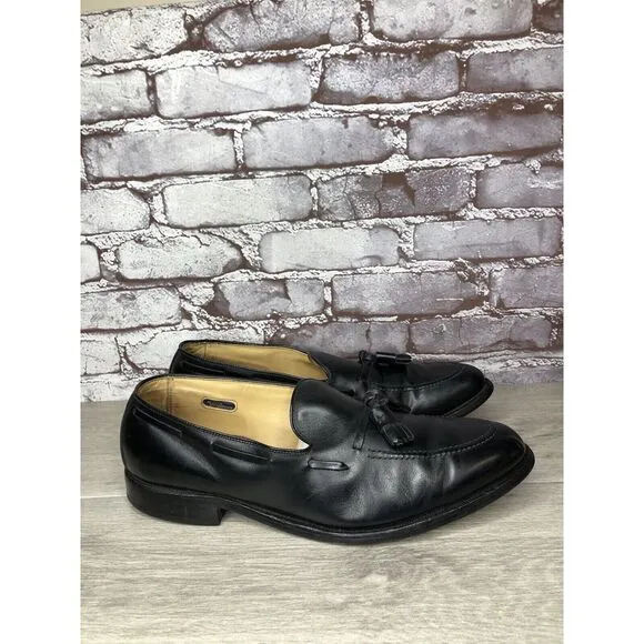 Allen Edmonds Grayson Black Leather Tassel Loafers Dress Shoes Men 11D US/44.5EU
