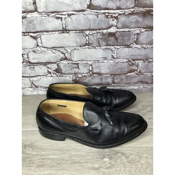 Allen Edmonds Grayson Black Leather Tassel Loafers Dress Shoes Men 11D US/44.5EU