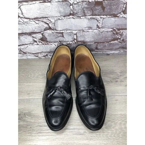 Allen Edmonds Grayson Black Leather Tassel Loafers Dress Shoes Men 11D US/44.5EU