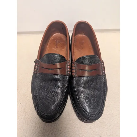 Allen Edmonds Holton Loafers Men Size 8 D Brown Penny Leather Slip On Shoes