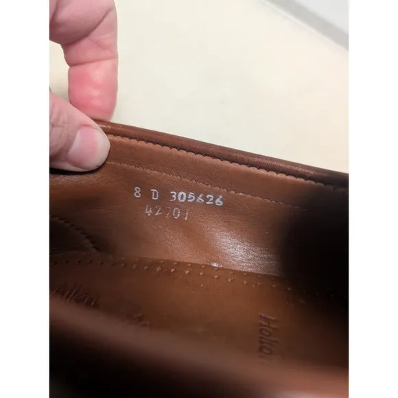 Allen Edmonds Holton Loafers Men Size 8 D Brown Penny Leather Slip On Shoes