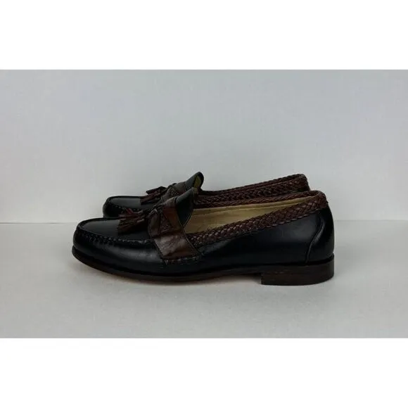 Allen Edmonds Maxfield Tassel Loafers Mens Size 11.5 Black Brown Leather USA