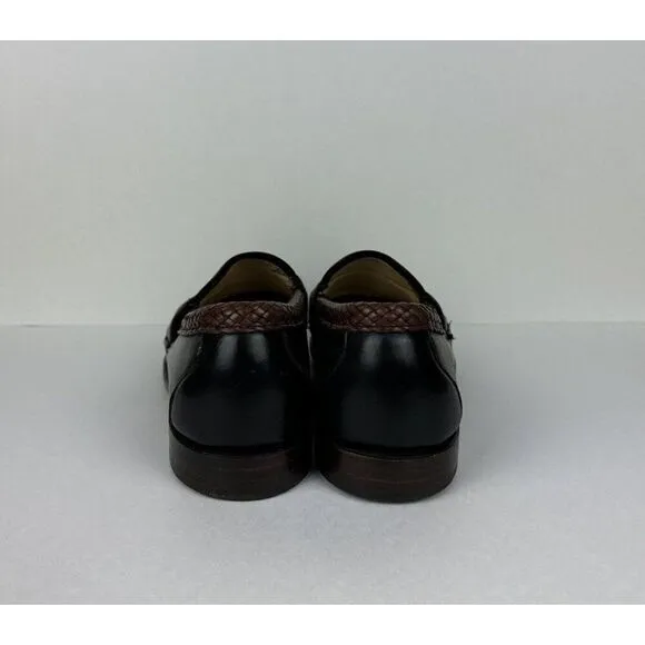 Allen Edmonds Maxfield Tassel Loafers Mens Size 11.5 Black Brown Leather USA