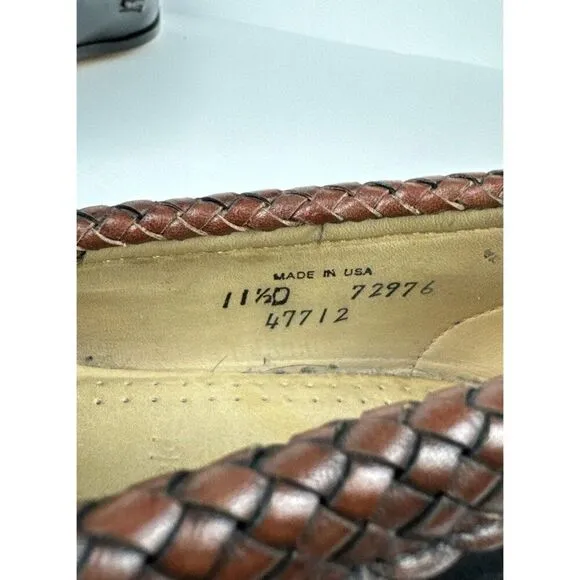 Allen Edmonds Maxfield Tassel Loafers Mens Size 11.5 Black Brown Leather USA