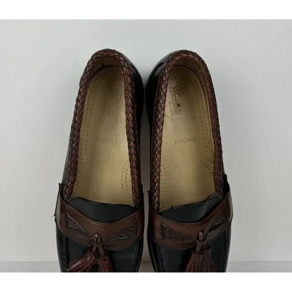 Allen Edmonds Maxfield Tassel Loafers Mens Size 11.5 Black Brown Leather USA