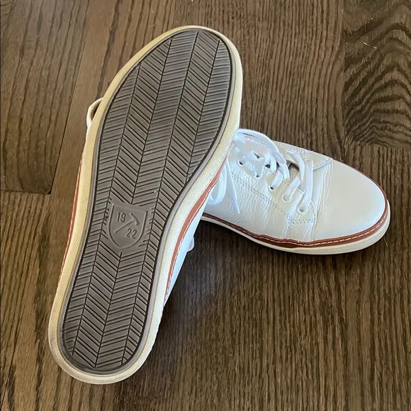 Allen Edmonds White and Tan Sneakers Classic Design