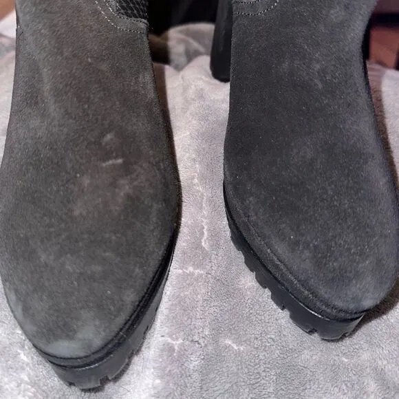AllSaints | NEW Sahara Block Heel Leather Ankle Boots Size 7