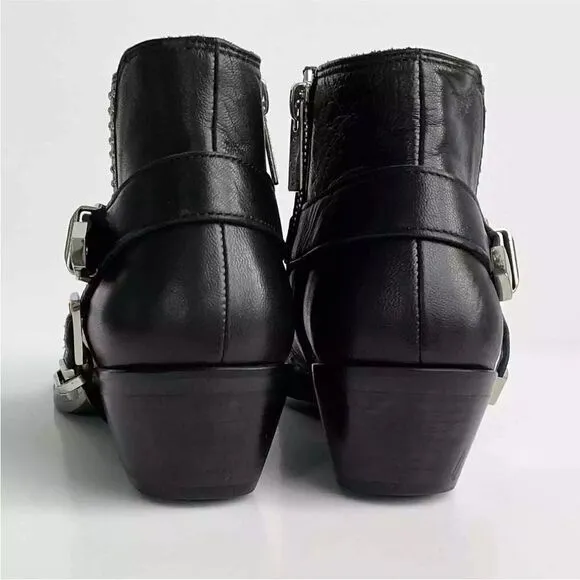 Anine Bing Boots Bianca Ankle Western Studded  Boots
