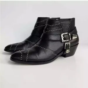 Anine Bing Boots Bianca Ankle Western Studded  Boots