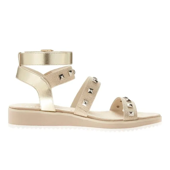 Anne Klein Studded Gold Sandals