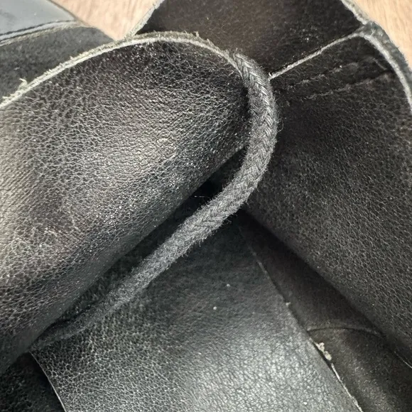 Anthropologie ALL BLACK platform oxford flats SZ 40 or 8.5US $296 MSRP