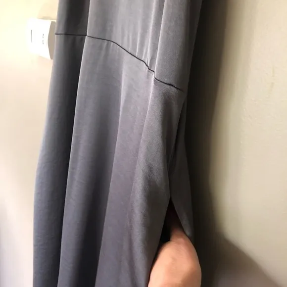 ANTHROPOLOGIE DAILY PRACTICE Carbon Shimmer Midi Dress Size Small