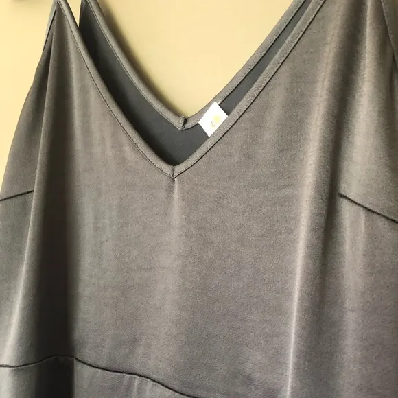 ANTHROPOLOGIE DAILY PRACTICE Carbon Shimmer Midi Dress Size Small