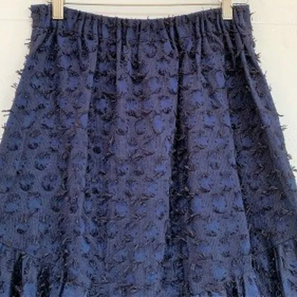 Anthropologie Maeve Miranda Textured Midi Skirt