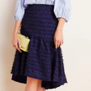 Anthropologie Maeve Miranda Textured Midi Skirt