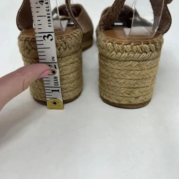 Anthropologie Naguisa Espadrille Sandals Buldo Stone Endless Summer EU 38 U.S. 8