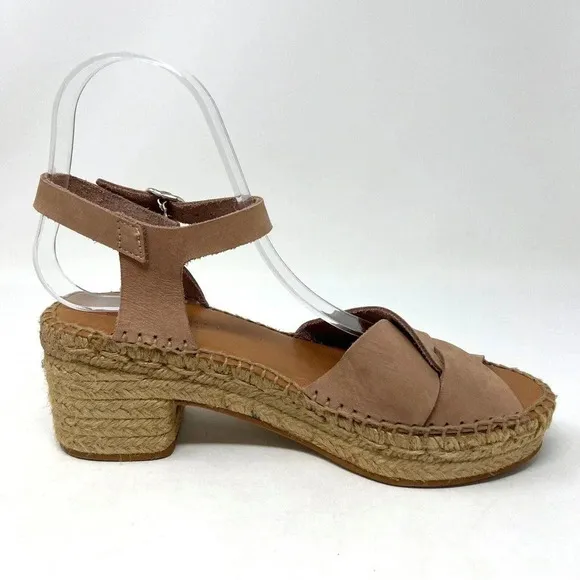 Anthropologie Naguisa Espadrille Sandals Buldo Stone Endless Summer EU 38 U.S. 8