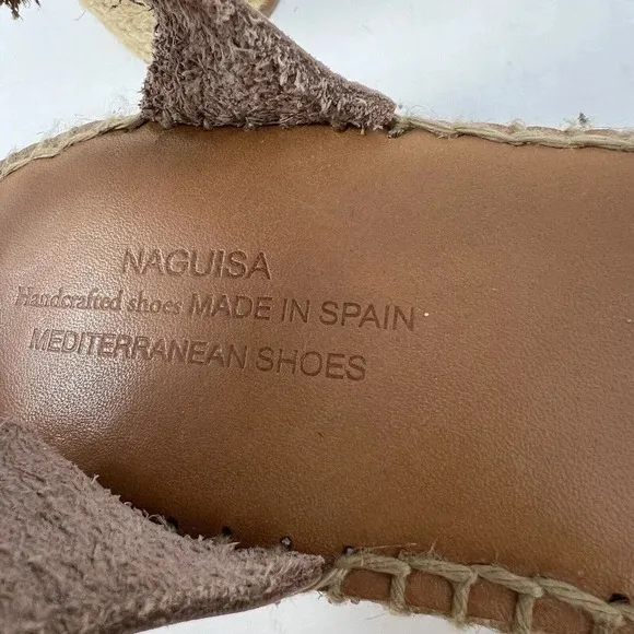 Anthropologie Naguisa Espadrille Sandals Buldo Stone Endless Summer EU 38 U.S. 8