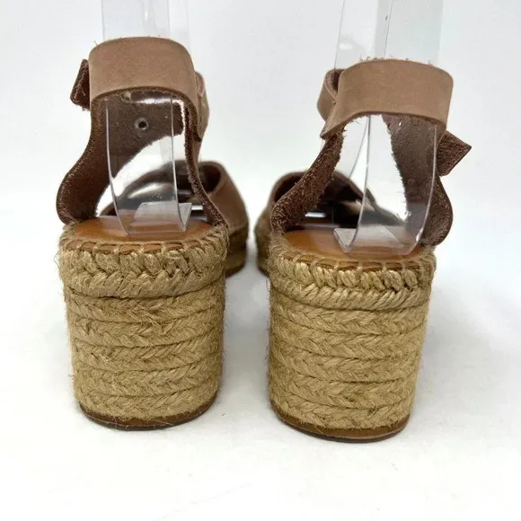 Anthropologie Naguisa Espadrille Sandals Buldo Stone Endless Summer EU 38 U.S. 8