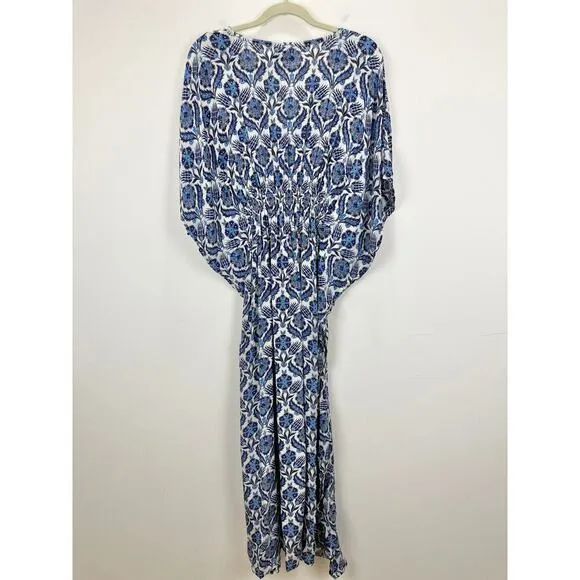 Anthropologie Rujuta Sheth Juillet Caftan Printed Resortwear Vacation Boho M/L