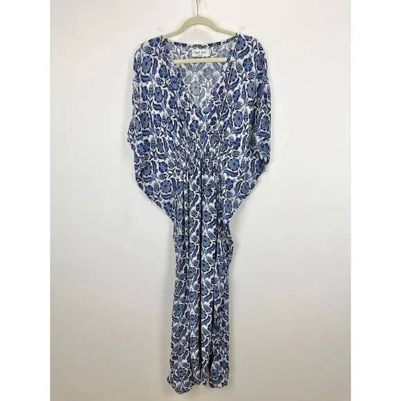 Anthropologie Rujuta Sheth Juillet Caftan Printed Resortwear Vacation Boho M/L