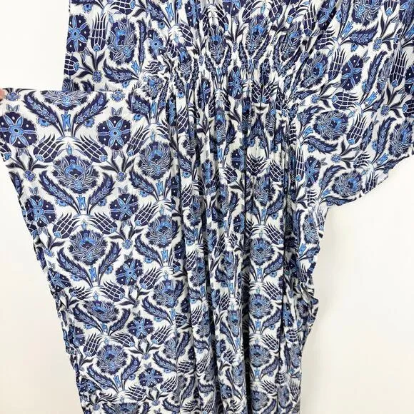 Anthropologie Rujuta Sheth Juillet Caftan Printed Resortwear Vacation Boho M/L